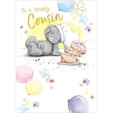 Lovely Cousin Me to You Bear Birthday Card Image Preview